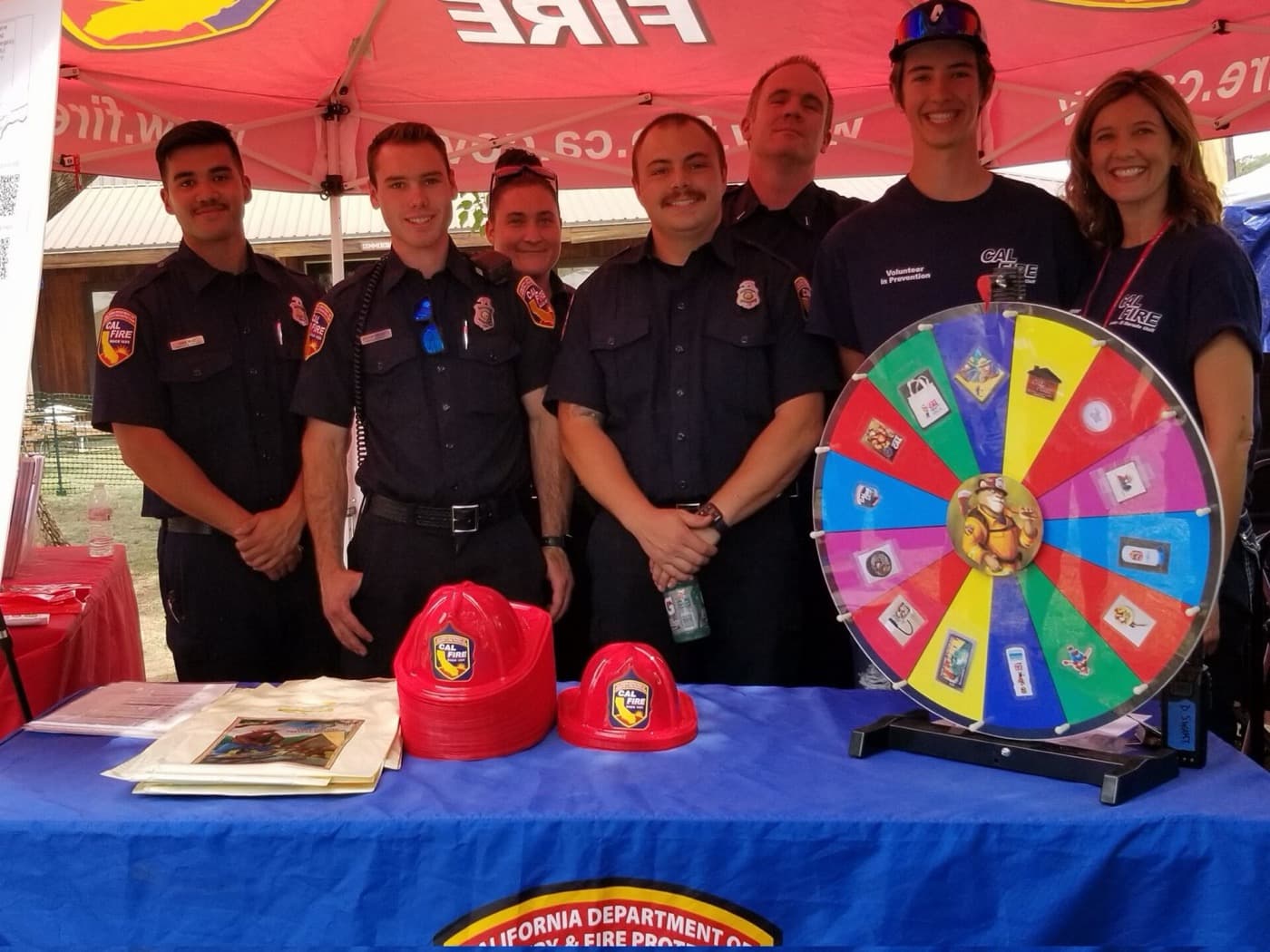Firefighters at the Amador County Fair in Plymouth