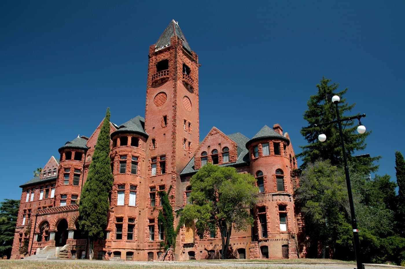 Preston Castle, the 1894 Romanesque Revival reform school above Ione