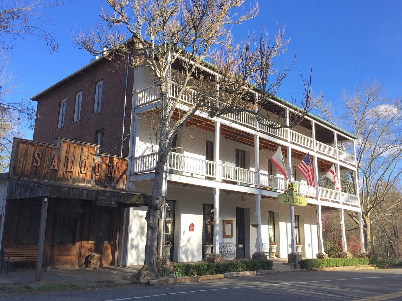 Main Street in the Gold Rush town of Volcano, California